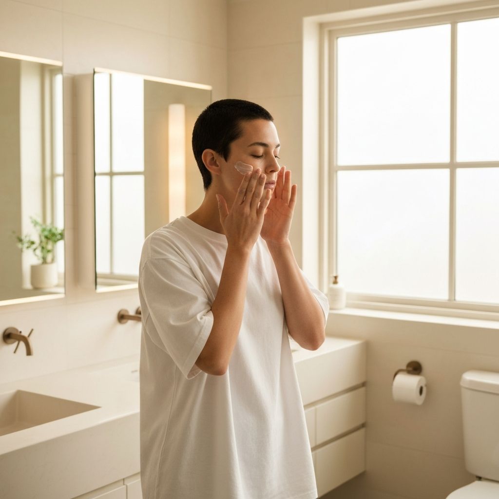 Person using Suoas Beauty products